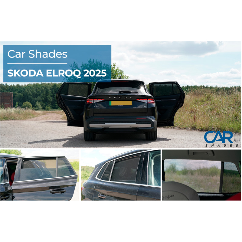 Set Car Shades (achterportieren)  Skoda Elroq 2024- (2-delig)