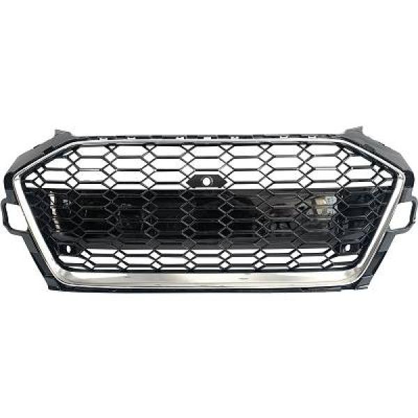 Grill Audi A4 B9 19- RS Look Zwart/Zilver