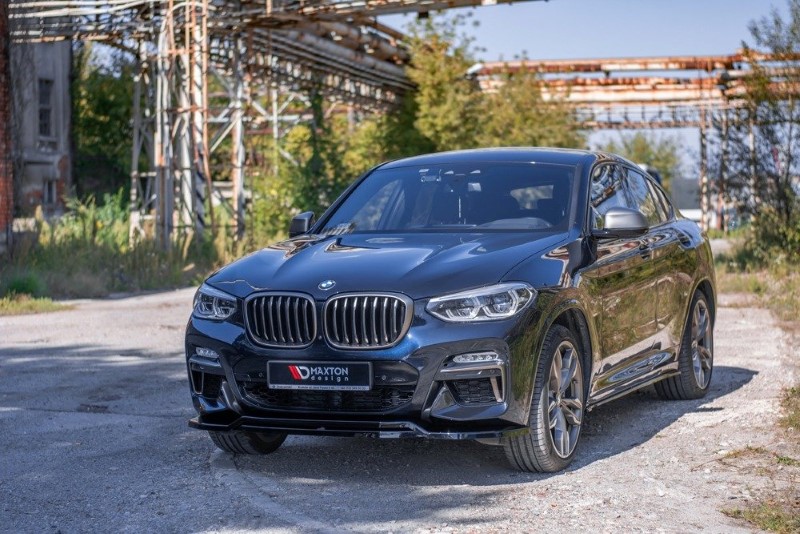 Zijskirts Diffusers BMW X4 M-Pack G02 Glanzend Zwart