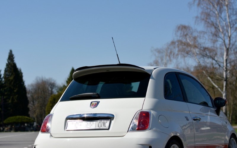 Spoiler Extentie Fiat 500 Abarth MK1 Glanzend Zwart Maxton