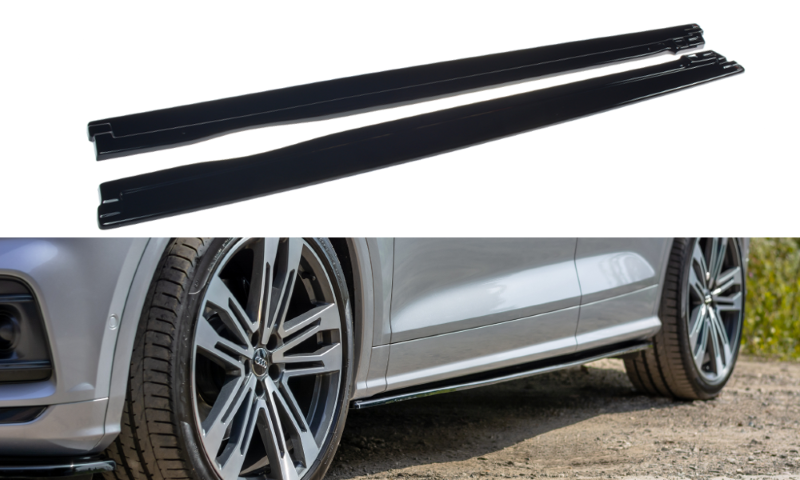 ZijSkirts Diffuser Audi SQ5/Q5 S-Line MK11 Glanzend Zwart