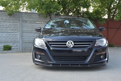 Voorspoiler VW Passat CC Glans Zwart