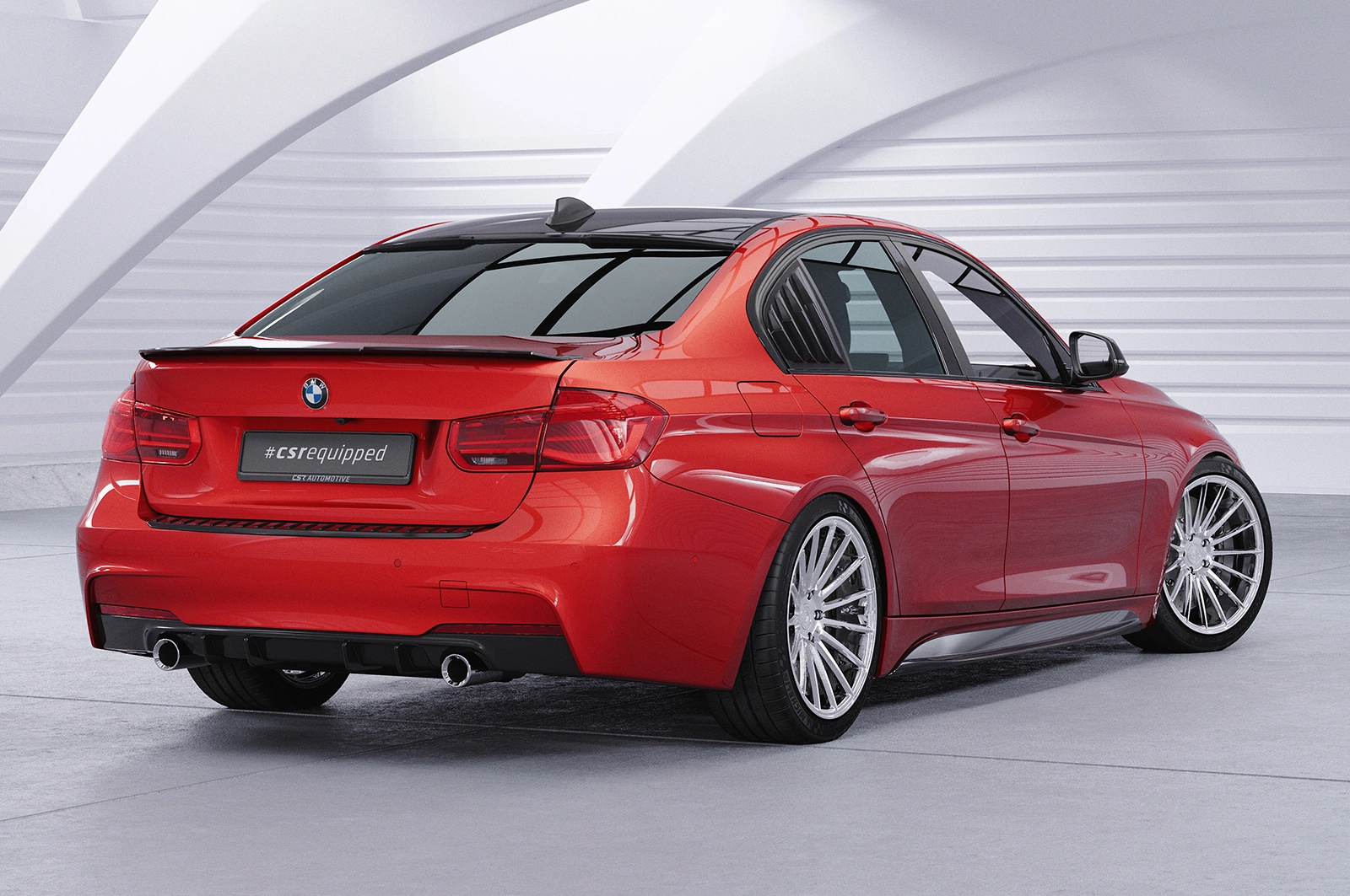 Achterspoiler voor BMW 3er F30 Glans Zwart (10/2011–2019) – CSR Automotive