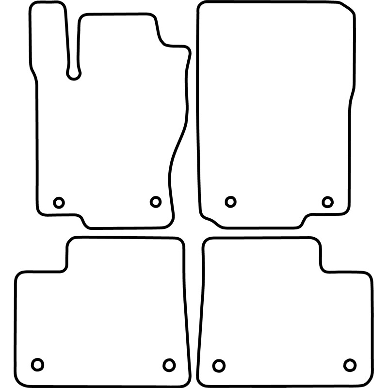 Automatten  Mercedes ML (W166) 2011-2015 & GLE (W166) 2015-2019