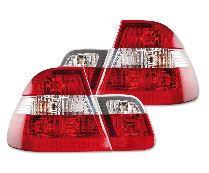 Luces traseras BMW E46 sedan 01-05 rojo/blanco