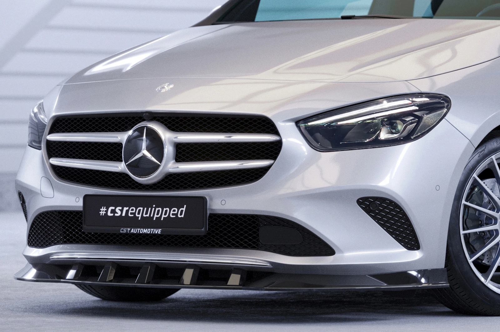 Voorspoiler Mercedes-Benz B-Klasse W247 Glans Zwart – CSR Automotive