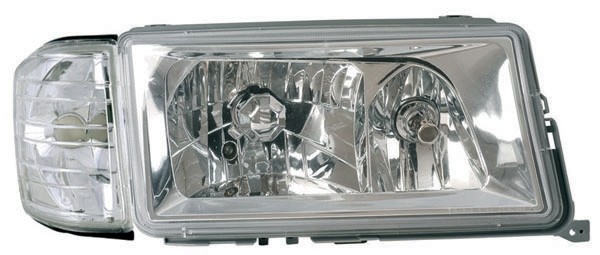 Headlights Mercedes W201 82-93 H4+H3 chome