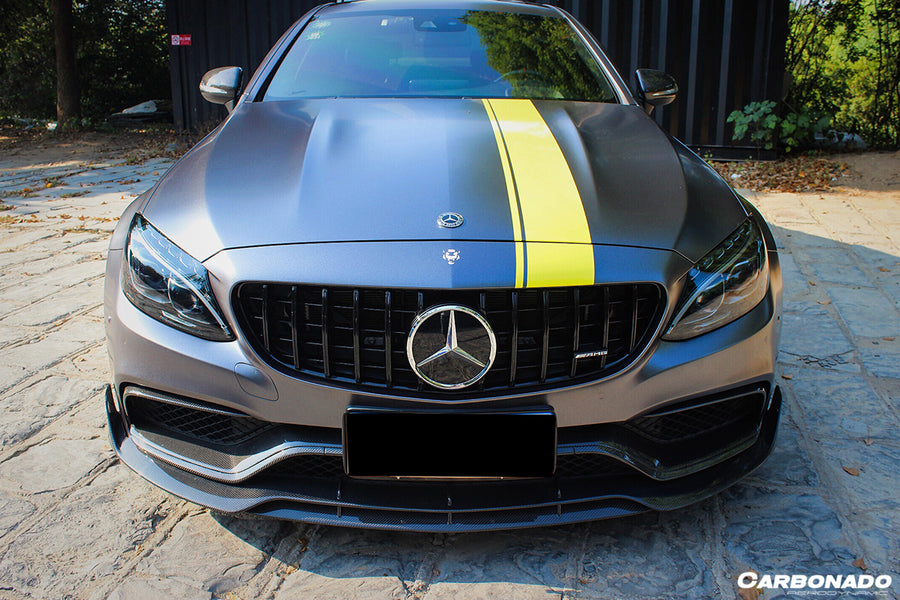 Mercedes Benz W205 C63/S AMG Coupe BR Style Carbon Voorspoiler