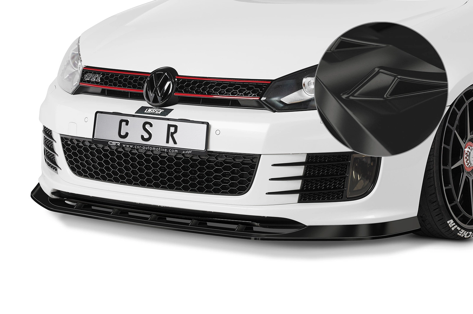 Voorspoiler VW Golf 6 GTI Edition 35 Glans Zwart – 05/2011–11/2012