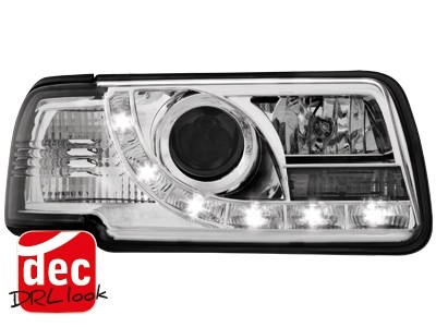 Faros Audi 80 Los ojos del Diablo Dayline cromo