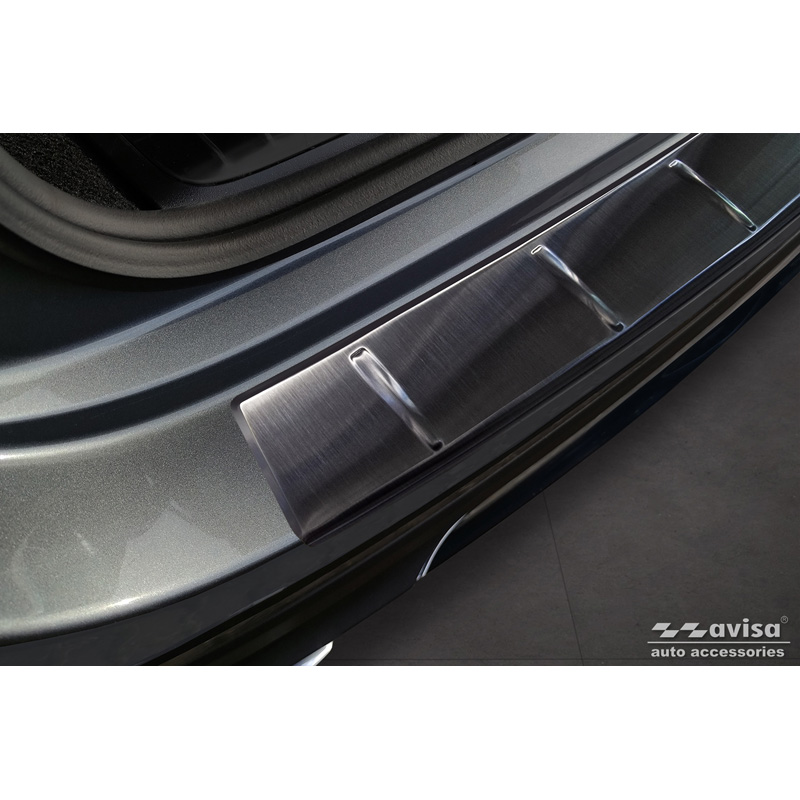 Zwart RVS Achterbumperprotector  Mercedes GLE II (W167) Facelift excl. AMG 2023- 'Ribs'