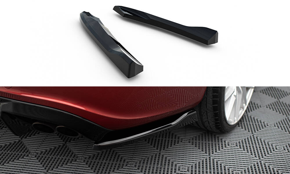 Achterzij Spoilers Audi S5 Sportback 8T Maxton Glanzend zwart
