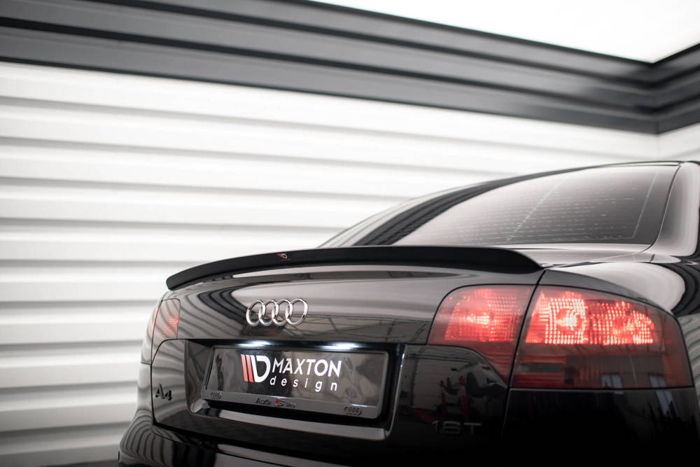 Spoiler Audi A4 B7 S-Line Maxton Glans Zwart