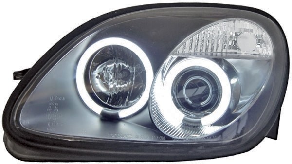 Faros Mercedes SLK 96-04 H1+H1 Angel Eyes CCFL clear black