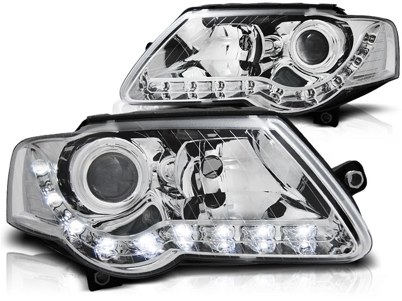 Faros VW Passat 3C Los ojos del Diablo Dayline cromo
