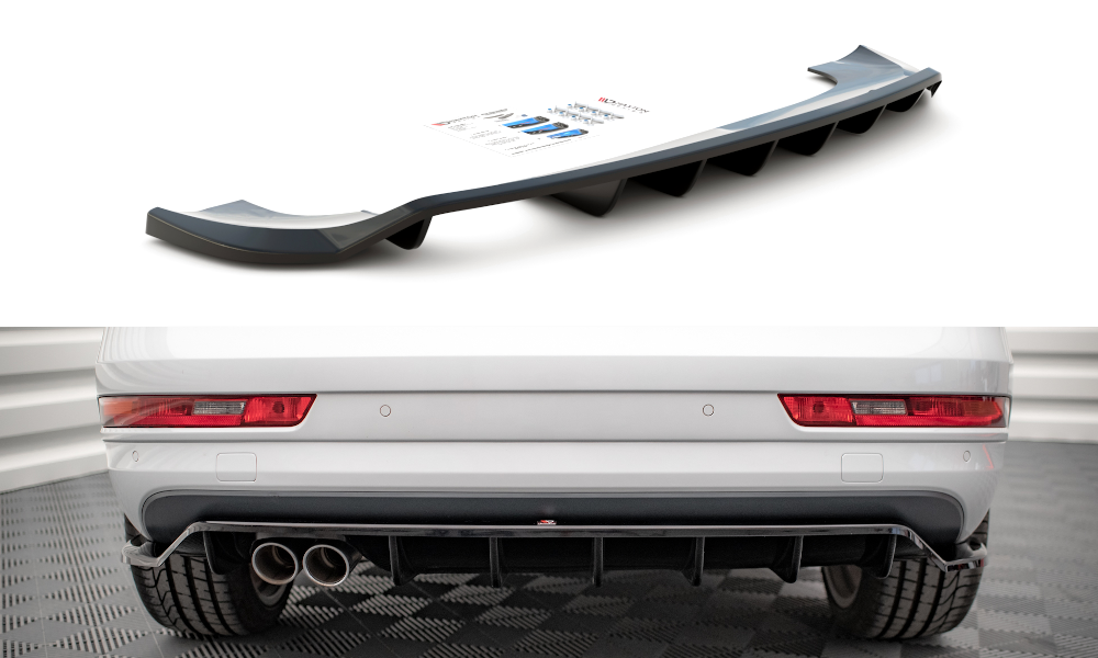 Diffuser Audi Q3 S-Line 8U FL Maxton Glans Zwart