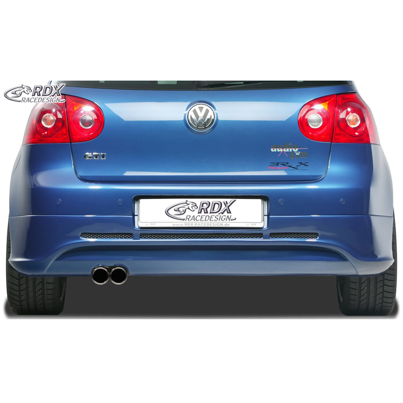 Achterskirt  Volkswagen Golf V GTI/R Hatchback 3/5-deurs 2003-2008 (uitlaat links) excl. Variant/Plus (ABS)