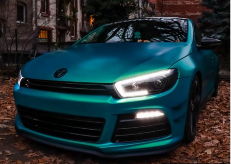 Headlights VW Scirocco lll facelift 15-18 DRL Dynamic  LED Black