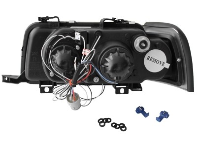 Audi 80 Faros con Angel Eyes rings