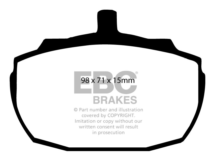 EBC Brakes MORGAN Roadster 3.0 2004-.. Remblokken voorzijde gree