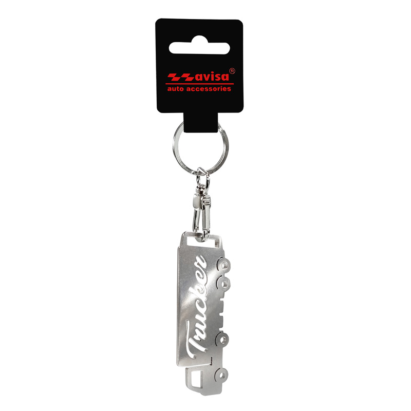 RVS sleutelhanger - Trucker/Truck