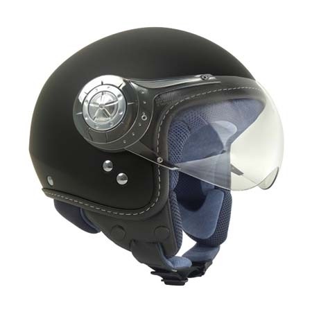 Motorhelm Cruiser Mono mat zwart L