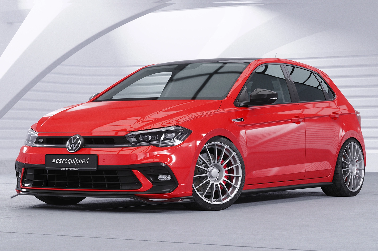 VW Polo 6 2G (Typ AW) GTI / R-Line glans zwart