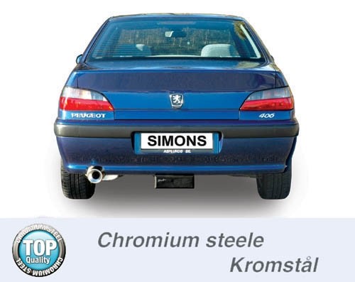 Simons Uitlaatsysteem af kat. Peugeot 406 2000>