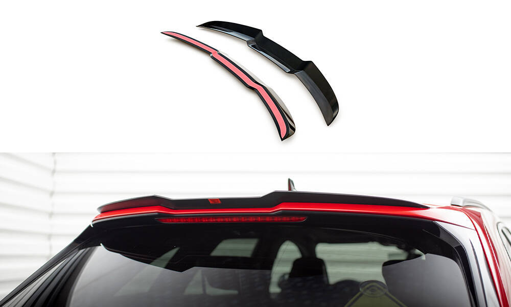 Spoiler Audi RS4 B9 Avant Maxton Glans Zwart