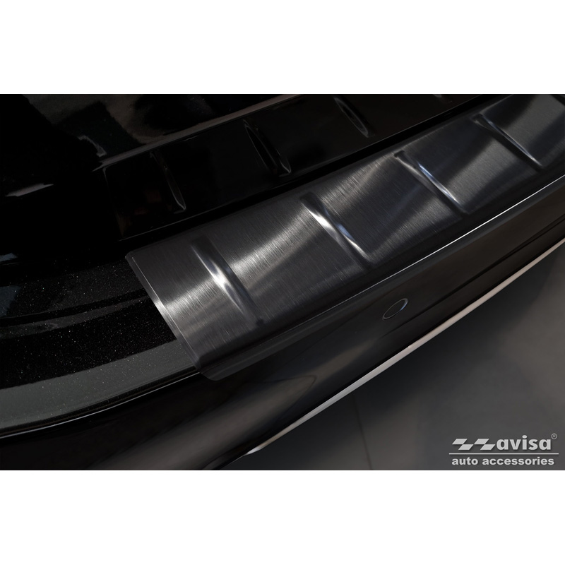 Zwart RVS Achterbumperprotector  Mercedes E-Klasse W214 Sedan 2023- 'Ribs'