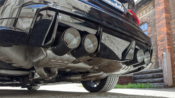 Einddemper BMW M4 Series Coupe exhaust Systems Black Anodized