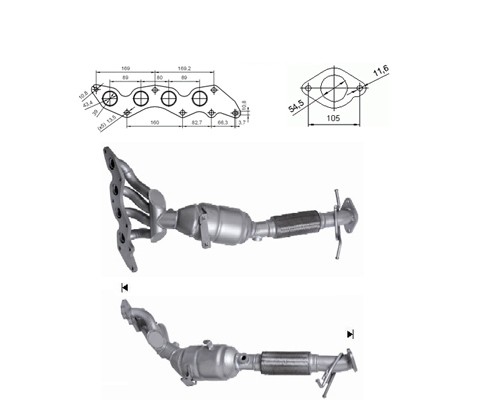 Ford GALAXY 2.0i 16V 1999 cc 107 Kw / 145 cv AOBA Magnaflow CAT