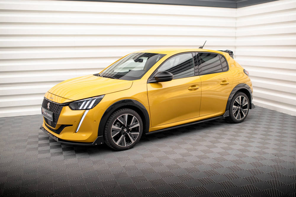 Zijskirts met Canards Peugeot 208 GT Maxton Glans Zwart