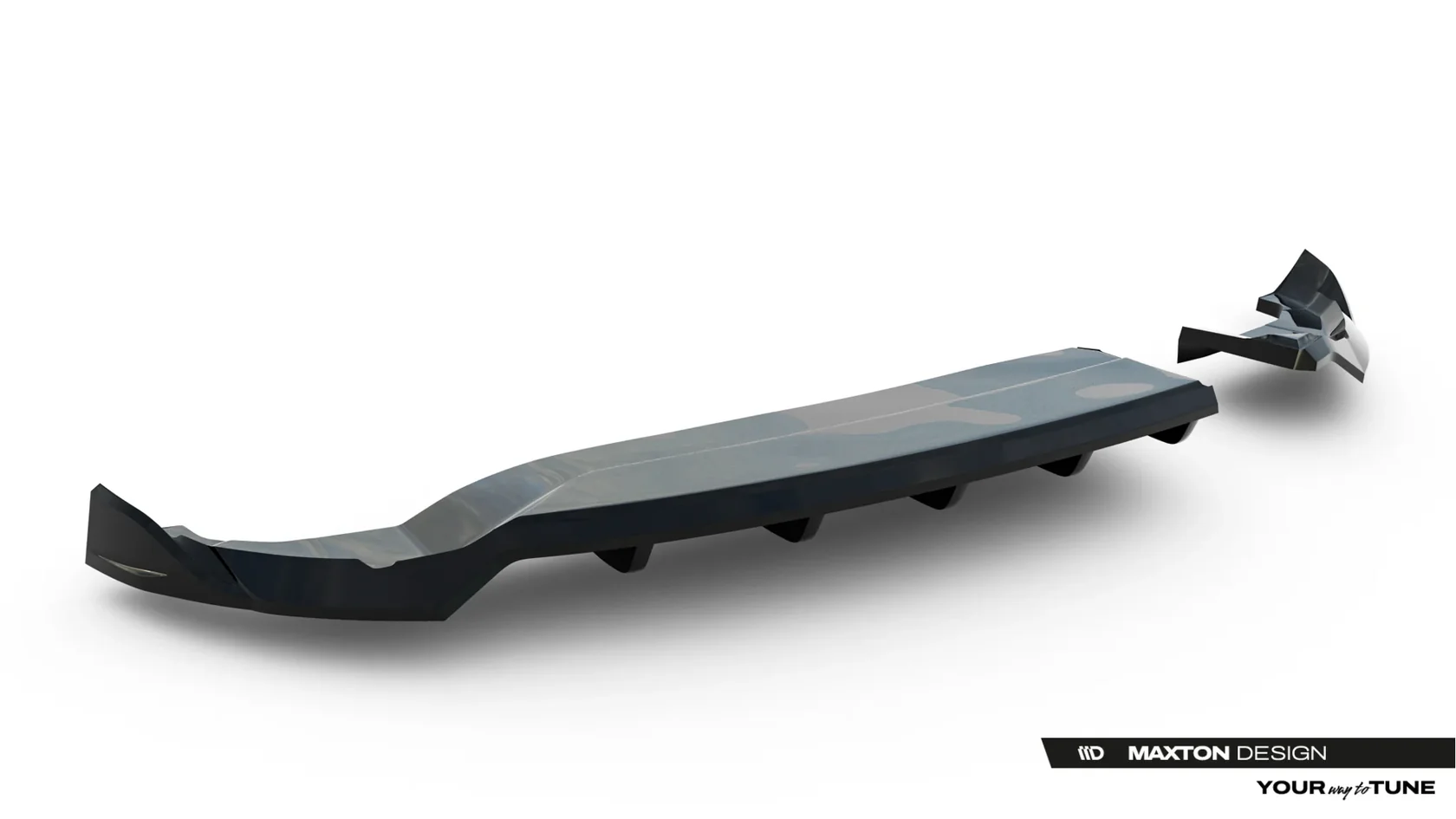 Diffuser Alfa Romeo Junior Mk1 Maxton Glans Zwart