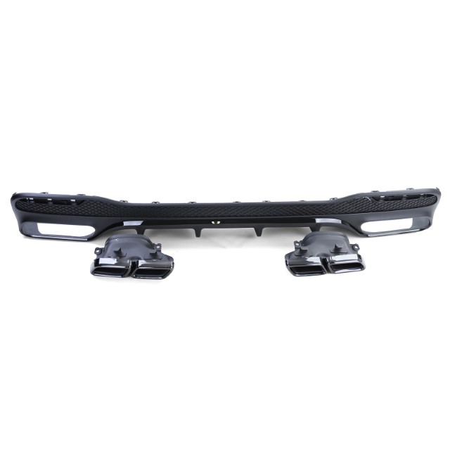 Diffusor Mercedes GLE W166 SUV (15-19) GLE63 Design incl. sierstukken zwart