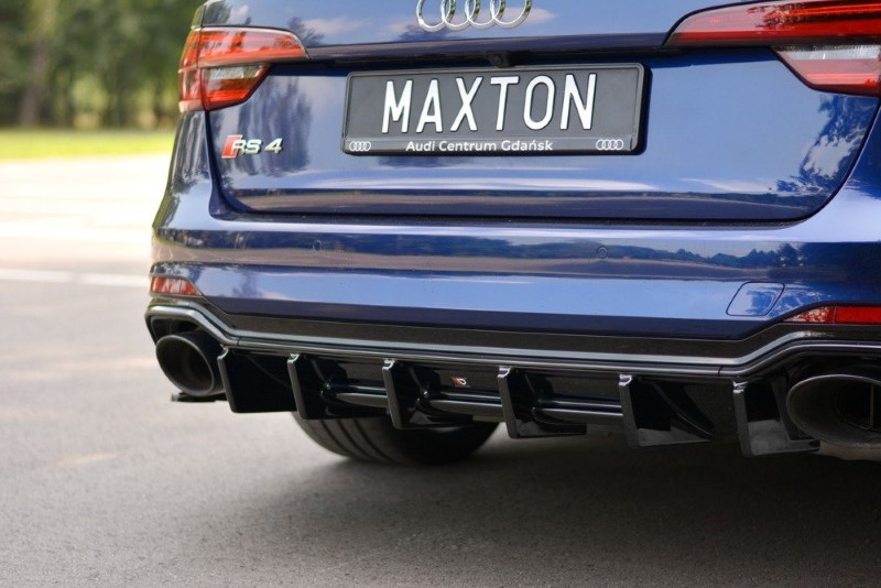 Diffuser Audi RS4 B9 Avant Glanzend Zwart