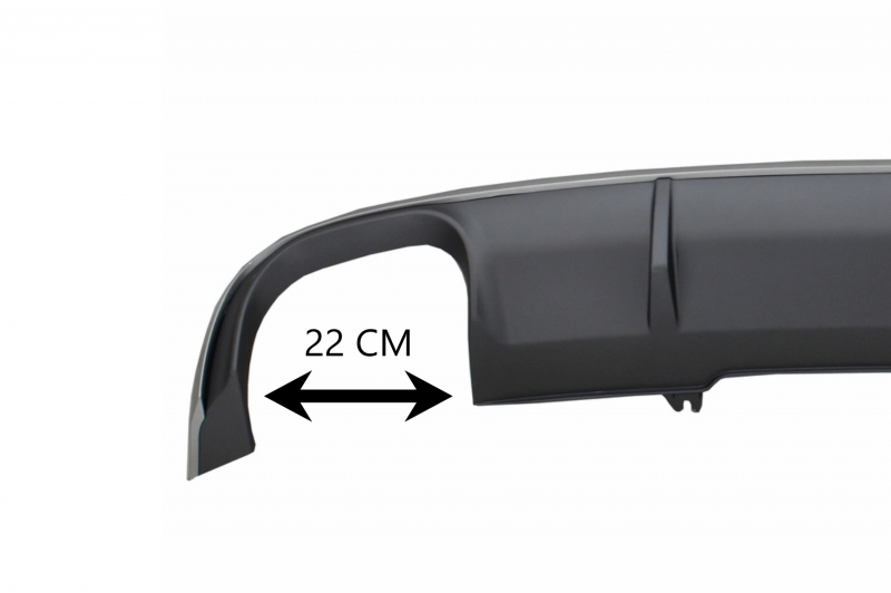 Achterbumper Diffusor Audi A4 B9 2015-2019 S4 Design Grijs