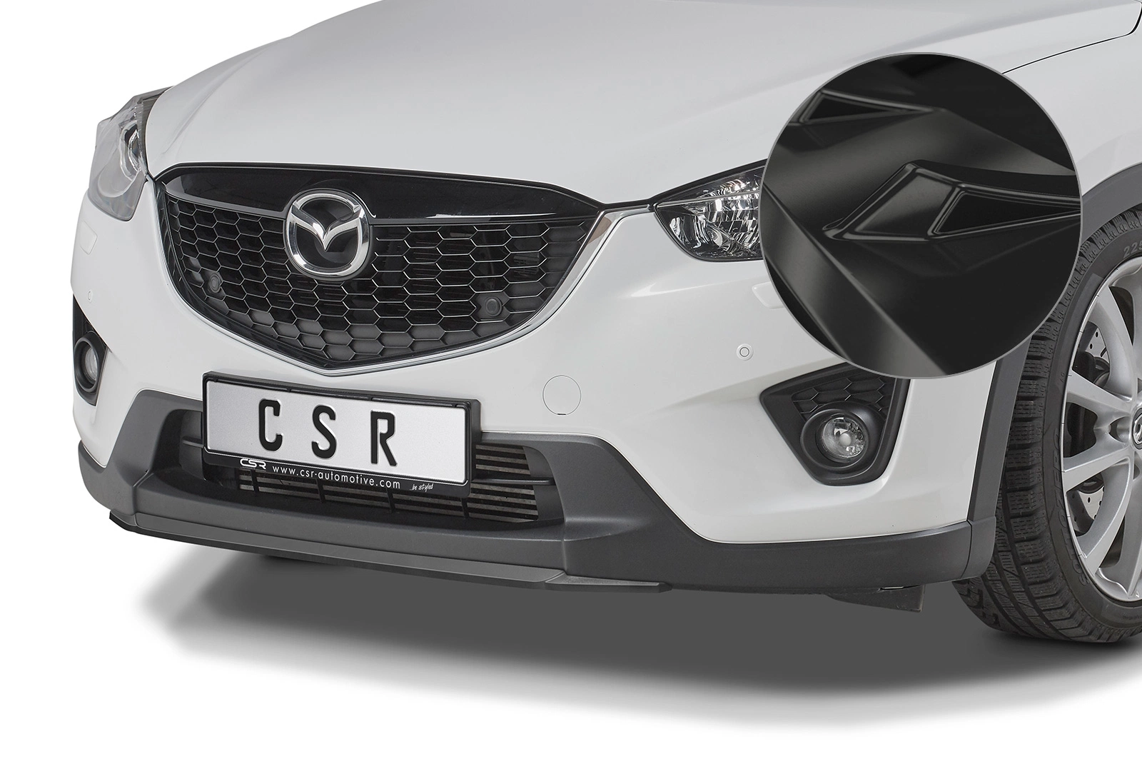 Voorspoiler Mazda CX-5 (KE) Glans Zwart van CSR Automotive (2011-2015, Voor Facelift)