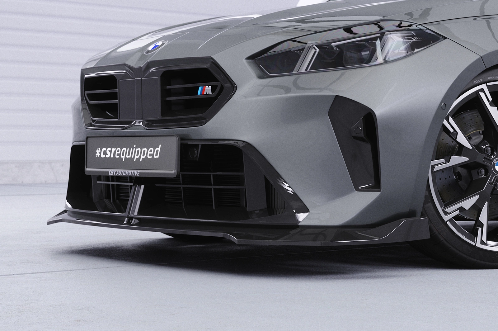 Voorspoiler BMW 1er F70 / 2er F74 Glans Zwart (2024)