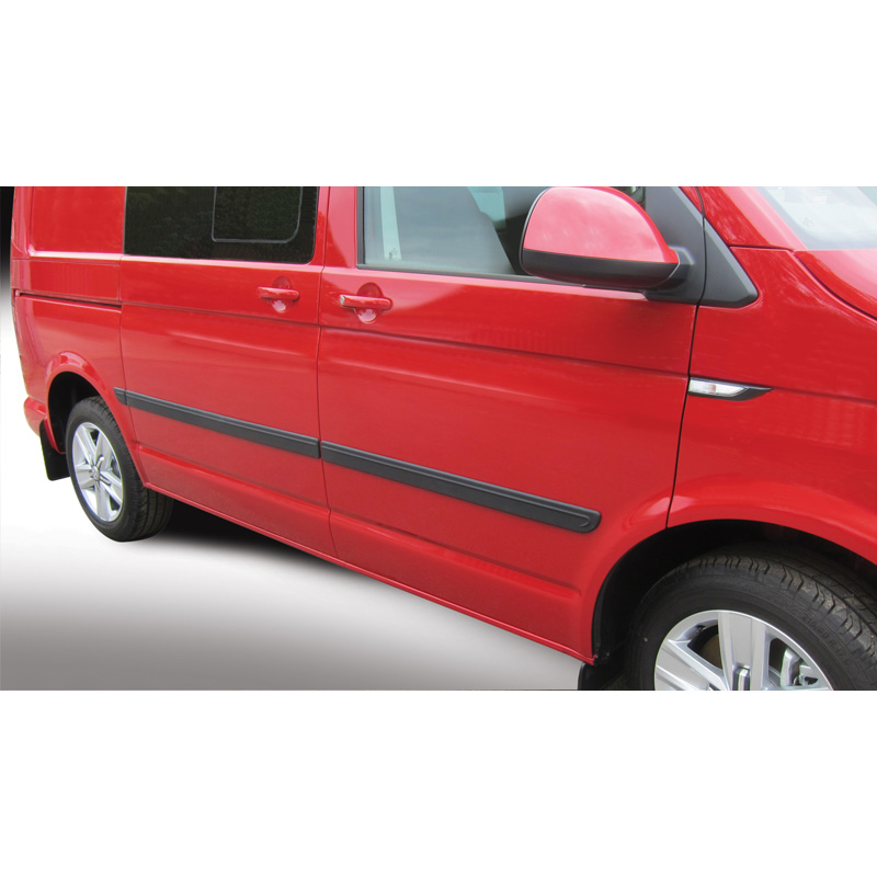 RGM Set Zijlijsten  Volkswagen Transporter T5 2003-2015 Lange wielbasis Zwart
