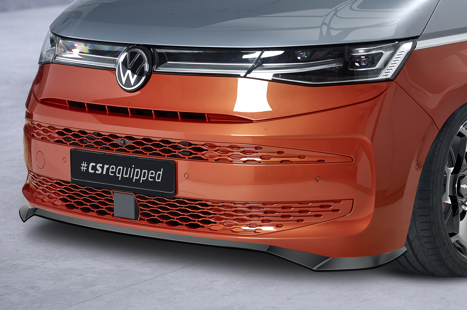 Voorspoiler Volkswagen Transporter T7 CSR Glans Zwart