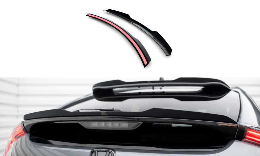 Spoiler Honda Civic Sport 2020 - 2023 Maxton Glans Zwart