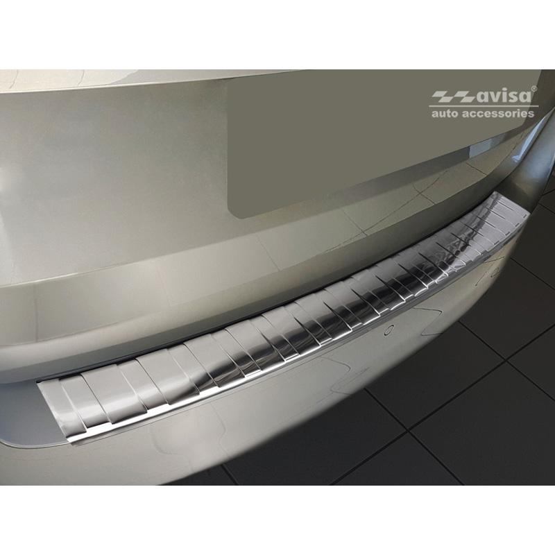 RVS Achterbumperprotector  Skoda Fabia III Combi Facelift 2018- 'Ribs'