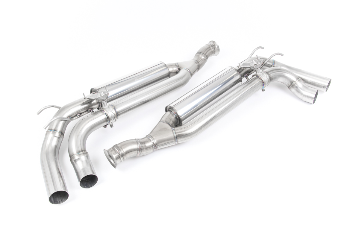 Mercedes G63 (W463) 4.0 Bi-Turbo V8 GPF/OPF Cat Back Valved Polished JET-90 Trims