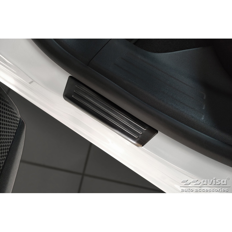 Zwart RVS Instaplijsten  Opel Mokka 2020- - 'Special Edition' - 4-delig