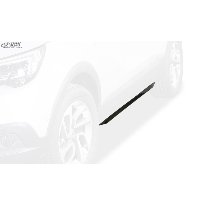 Sideskirts 'Slim'  Opel Crossland 2017- (ABS zwart glanzend)