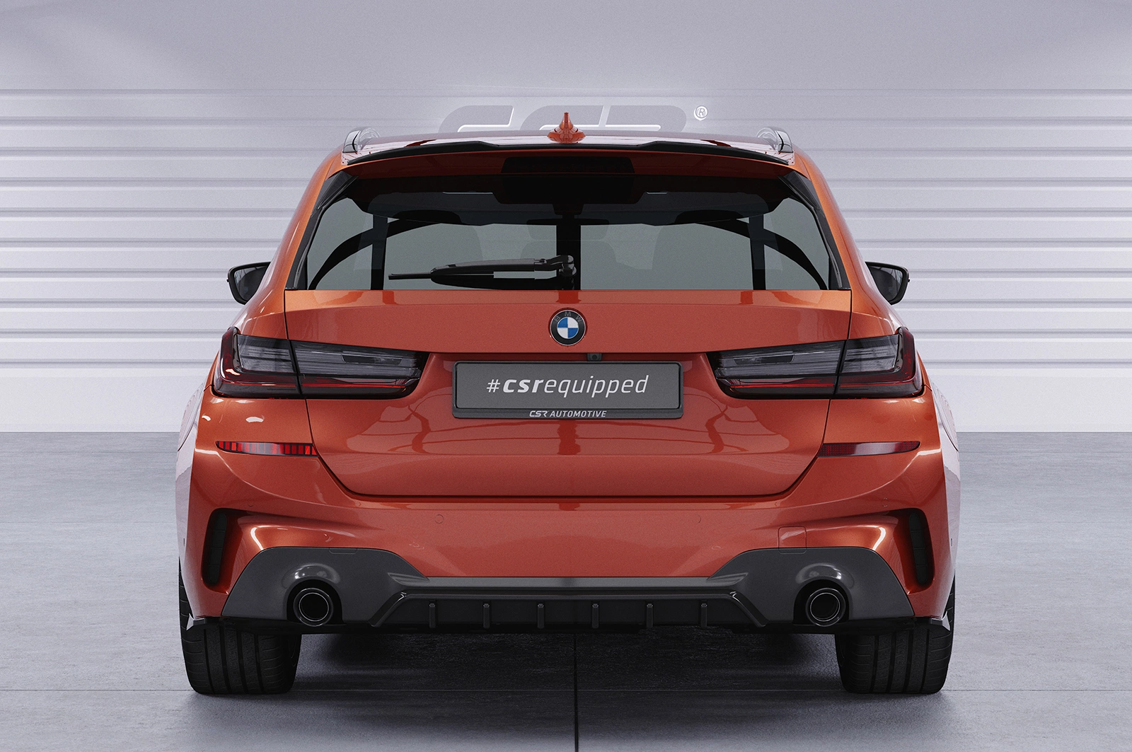 Achterspoiler BMW 3er G21 Touring glans zwart