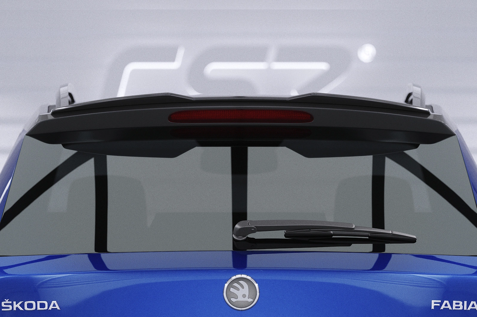 Achterspoiler Fabia 3 Combi glans zwart