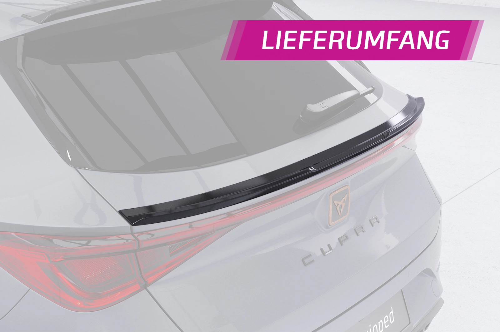 Achterspoiler Seat / Cupra Leon 4 (Typ KL) ST glans zwart