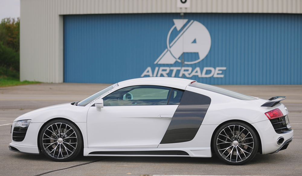 Zijskirts Audi R8 Rieger ABS Carbon Look